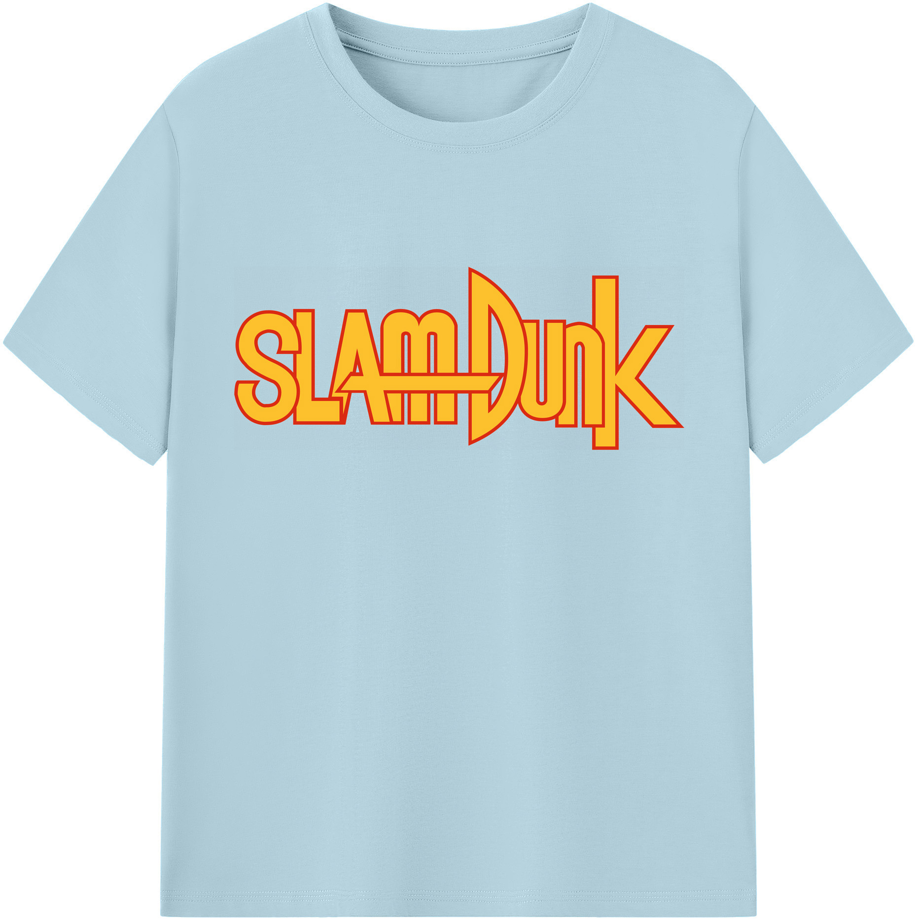 SLAM DUNK／スラムダンク 綿100％半袖Tシャツ（フロントプリント）